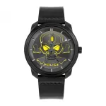 POLICE meeste k&auml;ekell PL15714JSB02 44mm musta numbrilauga nahkrihm