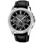 CASIO MTP1375L1AVDF meeste analoogkvartskell nahkrihmaga, must sihverplaat, 42 mm