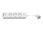 Goobay 3-suunaline pistikupesa l&uuml;liti ja USB-ga 1,5m kaabel, t&uuml;&uuml;p F