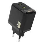 Dudao A28PEU GaN 45W PD 2xUSB-C Wall Charger Black