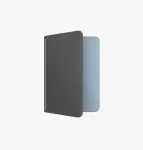 UNIQ Belmont Passipidaja Apple Find My ja RFID-blokeeringuga, hall-sinine