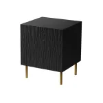&Ouml;&ouml;kapikomplekt 2 tk cama meble JUNGLE &mdash; 53,5&times;40,5&times;44 cm, must matt MDF/puitlaastplaat, kuldsed jalad