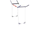 Pesukuivatusrest Leifheit Pegasus 180 Maxx Winged &mdash; p&otilde;randal seisev kuivatusrest, 18 m kuivatusruumi, reguleeritav k&otilde;rgus 1080&ndash;1280 mm, 550&times;1100&times;1280 mm, sinine/valge