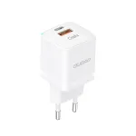 DUDAO A13Pro EU GaN 33W PPS USB-C/USB seinadapter - Valge