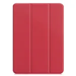 iLike Galaxy Tab A9 / A11 8.7 X110 kolmeosaline &ouml;ko-nahk alusega &uuml;mbris korallroosa