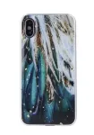 iLike Samsung Gold Glam Feathers &uuml;mbris Galaxy A13 5G / A04S jaoks