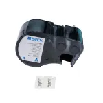 BRADY M4-17-595 PermaSleeve kuumakahanev traadimarker, 38,1 mm laius, 10-4 AWG, must valgel, 2,44 m rull