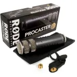 Stuudiod&uuml;naamiline mikrofon R&Oslash;DE Procaster &mdash; juhtmega, mini XLR (3-kontaktiline), 75&ndash;18 000 Hz, 32 &Omega;, -56 dB, must, 695 g
