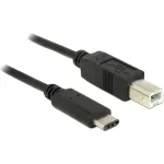 USB-kaabel DeLOCK 83601 USB 2.0 1m USB-C USB-B Must