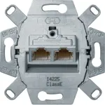 Hager WDF410866 UAE-pesa 8/8-pooluseline varjestatud Cat.6A RJ45 andmev&auml;ljund