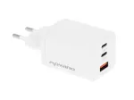 MOVANO GaN 65W 2x USB-C PD + USB-A laadija (valge)