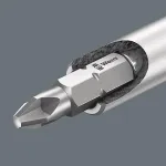 Wera 05073406001 roostevabast terasest kruvikeeraja otsakute komplekt, 7-osaline, Phillips PH1/PH2, Pozidriv PZ1/PZ2, pilu 1,0x5,5, Hex-Plus 4/5 mm, 1/4 tolline kuuskantotsak, 25 mm pikkus