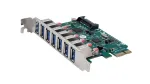 EXSYS USB 3.2 Gen 1 PCIe kaart 7 pordiga (VIA kiibistik) EX-11088-2