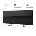 AENO Premium Eco Smart Heater, 700W, karastatud klaas, Infrapuna+konvektsioon k&uuml;ttet&uuml;&uuml;p, Pistikut&uuml;&uuml;p: Euroopa (E/F t&uuml;&uuml;p), MUST