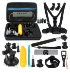 Tarvikute komplekt Puluz PKT11 sportkaameratele &mdash; 20 osa, &uuml;hildub Osmo Action 5 Pro