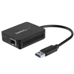 StarTech.com USB 3.0 kiudoptilisele muundur - kompaktne USB avatud SFP adapter - USB gigabitise v&otilde;rguadapterina - USB 3.0 kiudoptiline adapter, &uuml;hilduv mitmerežiimilise (MMF)/&uuml;herežiimilise (SMF) kiuga