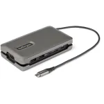 StarTech.com USB-C mitmepordi adapter - USB-C 4K 60Hz HDMI 2.0 - 2-pordiline 10Gbps USB-jaotur - 100W toite edastamine l&auml;bip&auml;&auml;suga - Gigabit Ethernet - SD/MicroSD - USB USB-C minidokk - 10-tolline kaabel
