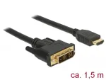 Video kaabliadapter DeLOCK 85583 1.5m DVI-D HDMI Type A Must