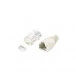 Equip Cat.6 RJ45 pistikukomplekt, RJ-45, l&auml;bipaistev, valge, Cat6, kuldne, 170 g, 11,7 mm