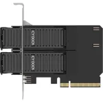PCIe adapterkaart icybox MB312M4P-B &mdash; 2&times; M.2 NVMe PCIe 4.0 x8 (bifurkatsioon)