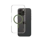 PanzerGlass CARE&trade; by &reg; Urban Combat Case Transparent w. Green MagSafe iPhone 16 Pro Max