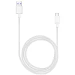 Huawei - AP71 / HL-1289 - Kiirlaadimiskaabel / Andmekaabel Type-C &ndash; Valge HULGIPAKEND