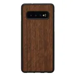Nutitelefoni &uuml;mbris mees ja puit Samsung Galaxy S10-le, must koala disain, kaitsev &uuml;mbris