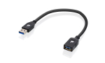 IOGEAR G2LU3AMF USB-kaabel USB 3.2 Gen 1 0,3 m USB A Must