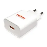 ROLINE 19.11.1061 USB-laadija, 1x USB-A, QC 3.0, 18 W, 3 A, Euro-pistik