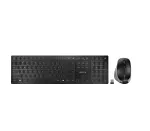 CHERRY DW 9500 SLIM klaviatuur Hiir kaasas Universaalne RF juhtmevaba + Bluetooth QWERTY Inglise Must, Hall