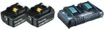 Makita DC18RD - akulaadija + aku 2 x - Li-Ion - 5 Ah - 90 Wh - Makita DHR263Z, DHR263ZJ, DHR264Z, DHR264ZJ, DUH651Z, DUR364LZ jaoks (197629-2)