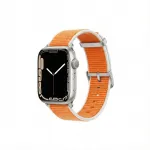 Asendusrandmepael GUAN Premium Pro Apple Watchile &mdash; oranž/valge &mdash; sobib 38/40/41/42 mm