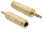 Kaabli soovahetaja DeLOCK 65360 3,5 mm 6,35 mm-le Kuldne