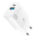 Cellularline kahe pordiga reisilaadija Samsungile, PD 25W, valge