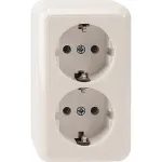 Pistikupesa CEE 7/3 Merten MEG2421-8719 Valge