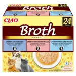 INABA Ciao Broth kana, l&otilde;he, tuunikala ja kammkarbiga - kassimaiused - 24x40g
