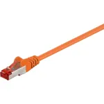 Wentronic Goobay CAT 6 paigalduskaabel, S/FTP (PiMF), oranž, 10 m - LSZH halogeenivaba, vask (93469)