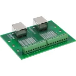 InLine 92505C kahekordne RJ45 pesaga klemmplokk, sirge, DIN-liinile