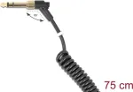 Audio kaabel DELOCK 85777 &mdash; 3,5 mm isane 3,5 mm isasele, 0,75 m, must, kullatud kontaktidega
