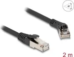 V&otilde;rgukaabel DeLOCK RJ45 Cat.8.1 S/FTP 45&deg; nurga all sirgele 2m must