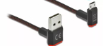 USB-kaabel DeLOCK EASY-USB 2.0 Type-A-pistik Micro-B isasele 2 m must