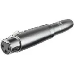 Wentronic Goobay XLR-adapter - XLR-pesa (3-kontaktiline) > pesa 6,35 mm (2-kontaktiline, mono) (27453)