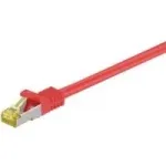 Wentronic GoobayCat.7 toorkaabli patch-kaabel, S/FTP (PiMF), punane, 0,25 m &ndash; LSZH halogeenivaba, vask, RJ45 pistik (91571)
