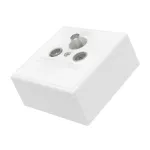 Hama 00205288 pistikupesa SAT + TV + raadio, valge