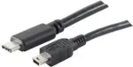 shiverpeaks BS77144-1.0 1m USB C Mini-USB B Isane-Isane Must USB-kaabel (BS77144-1.0)