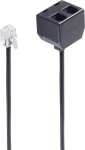 shiverpeaks BASIC-S BS71231-4 telefonitoru Y-adapterkaabel, RJ10 pistik 2x RJ10 pesaga, 0,1 m, must