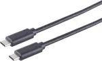 USB-kaabel S/CONN 13-48155 USB 3.2 Gen 2x2 1,5 m USB C Must
