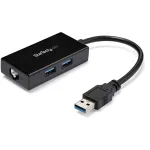 StarTech.com USB&ndash;Etherneti adapter, USB 3.0 &ndash; 10/100/1000 Gigabit Ethernet LAN-muundur s&uuml;learvutitele, 11,8 tolli / 30 cm &uuml;hendatud kaabel, USB&ndash;RJ45 adapter, v&otilde;rguadapter, USB-v&otilde;rguadapter