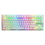 HATOR Gravity X TKL klaviatuur M&auml;ngimine USB QWERTY USA inglise Valge