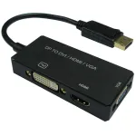12993153, 0,1 m, DisplayPort, VGA D-Sub + HDMI + DVI, isane, emane, sirge